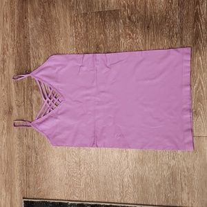 Zenana Outfitters Mauve Crisscross Camisole